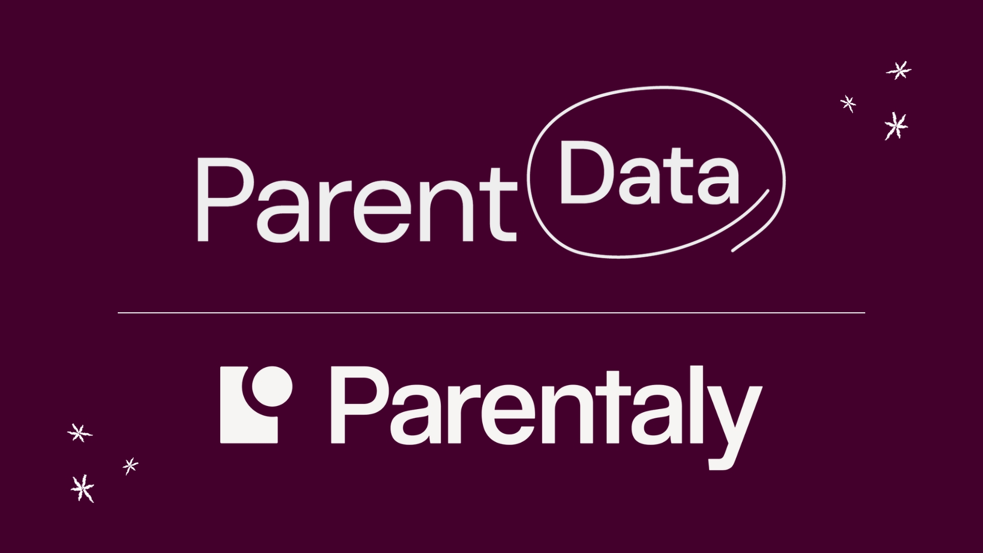 ParentData and Parentaly partnership imagine with logos