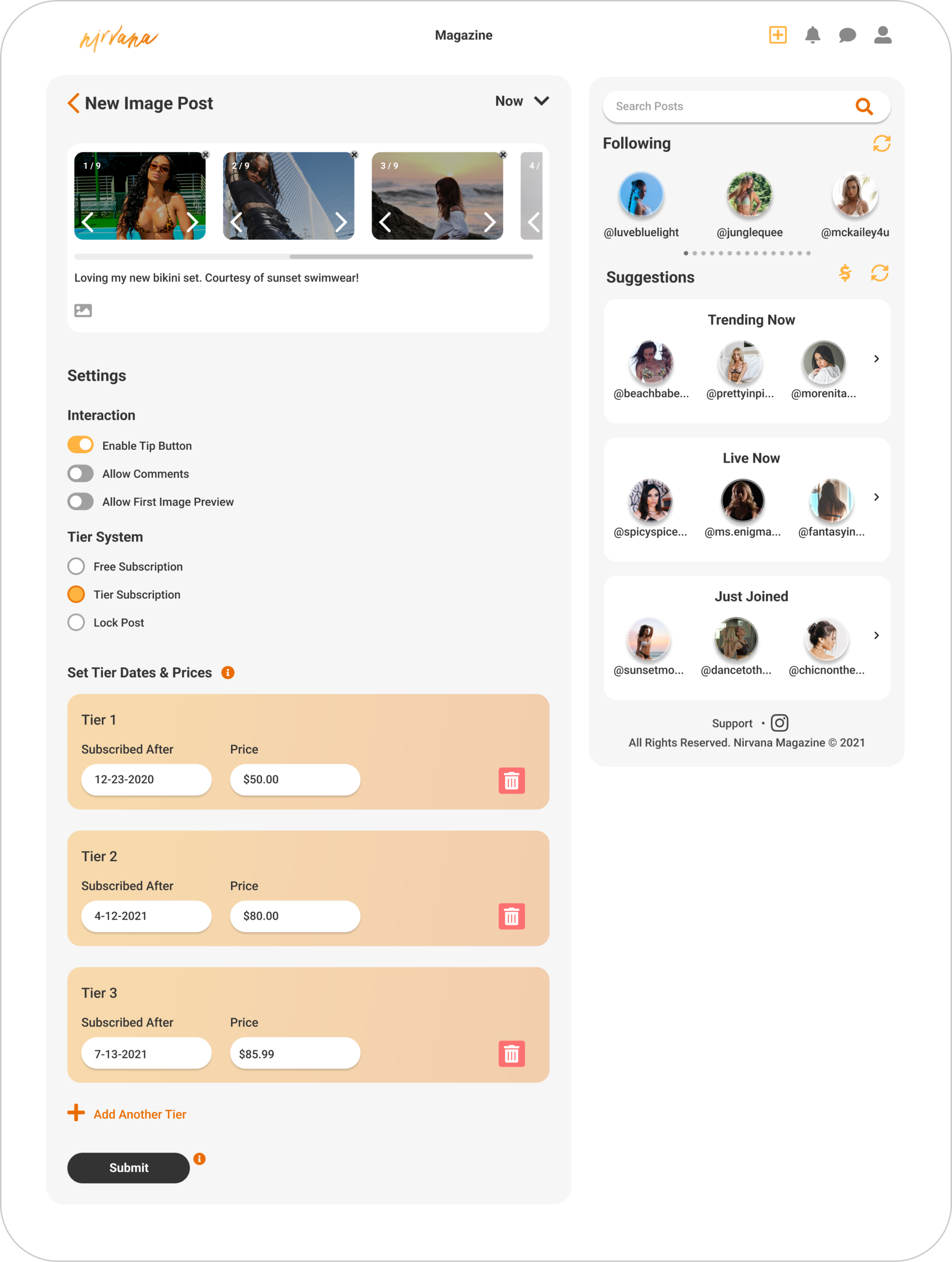 multi-tiered income flow