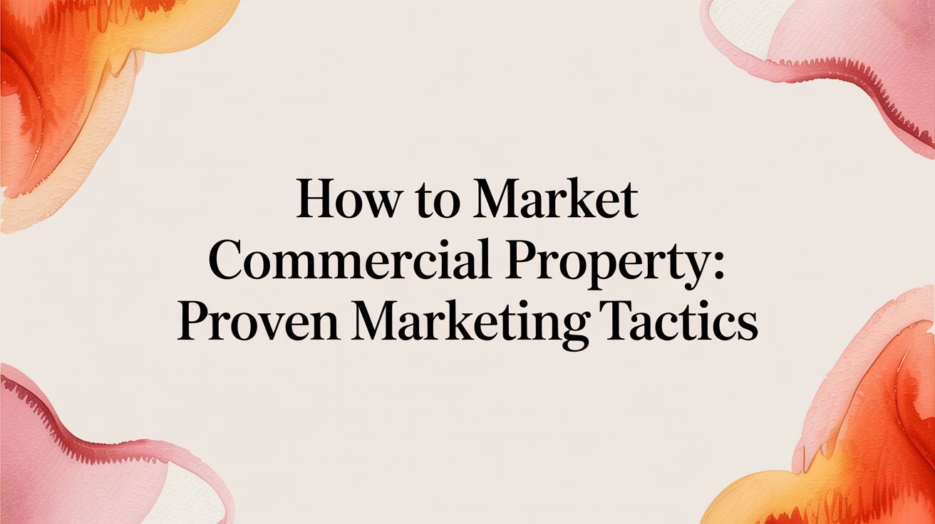 how to market commercial property: Proven marketing tactics
