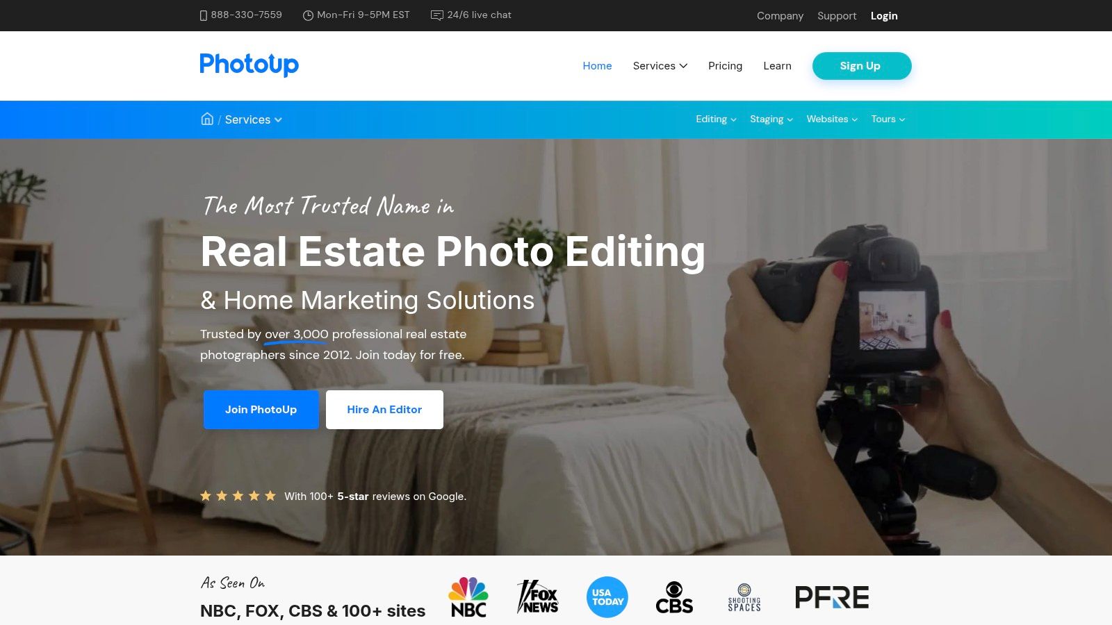 PhotoUp (Editing as a Service + Credits)