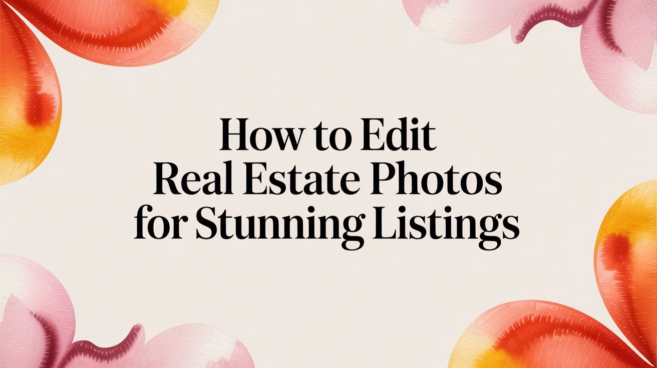 How to Edit Real Estate Photos for Stunning Listings
