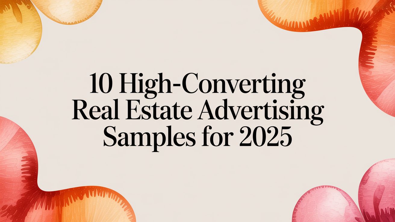 10 High-Converting Real Estate Advertising Samples for 2025