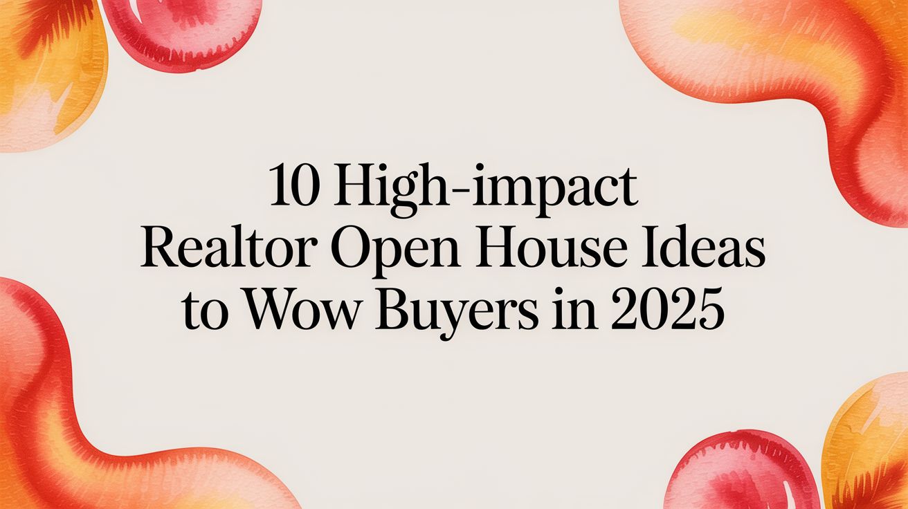 10 High-Impact Realtor Open House Ideas to Wow Buyers in 2025