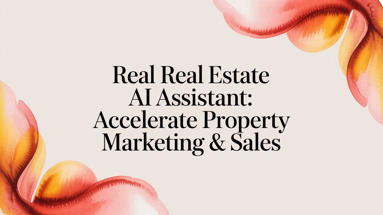 Real real estate ai assistant: Accelerate Property Marketing & Sales
