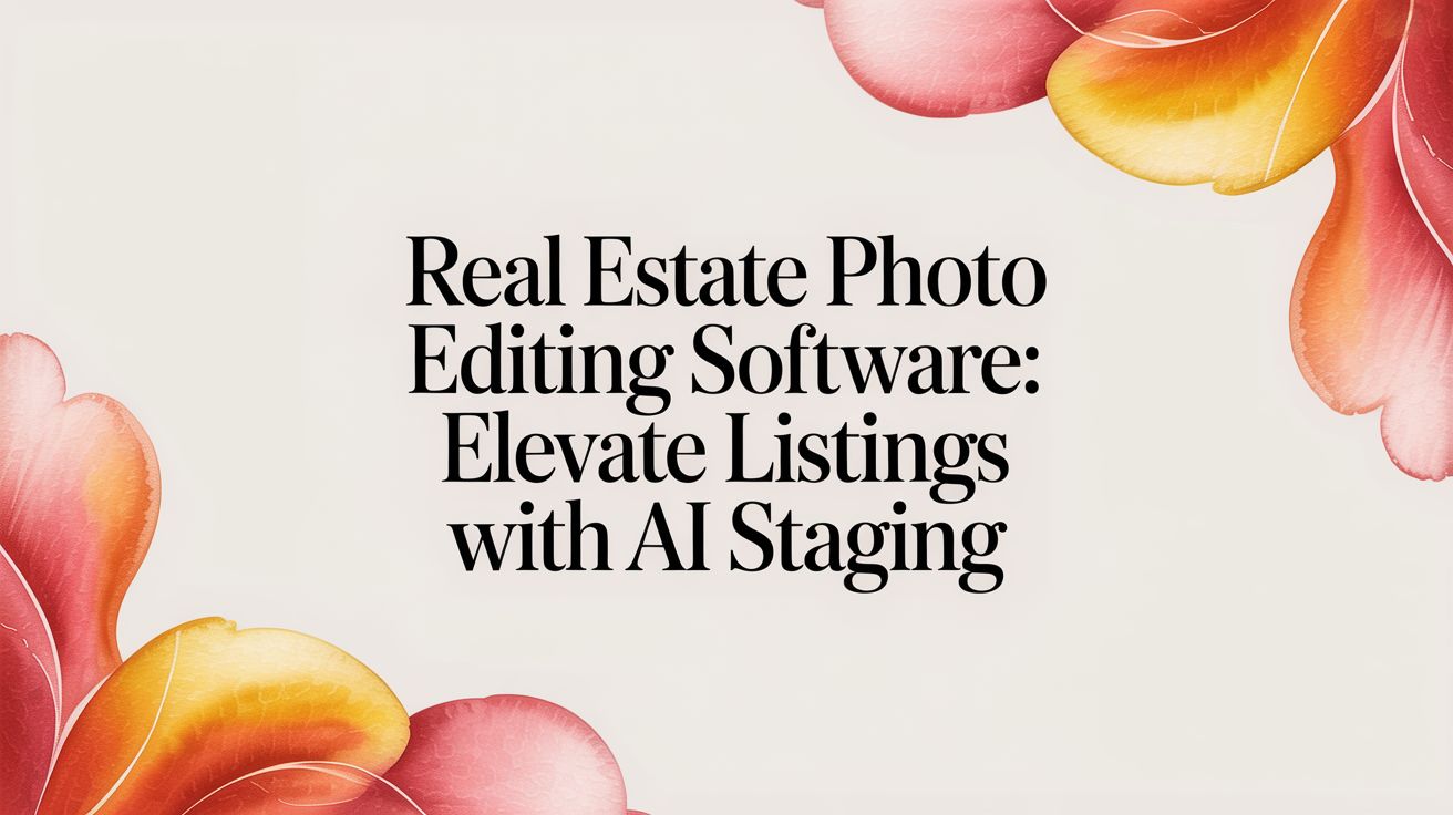 Real Estate Photo Editing Software: Elevate Listings with AI Staging