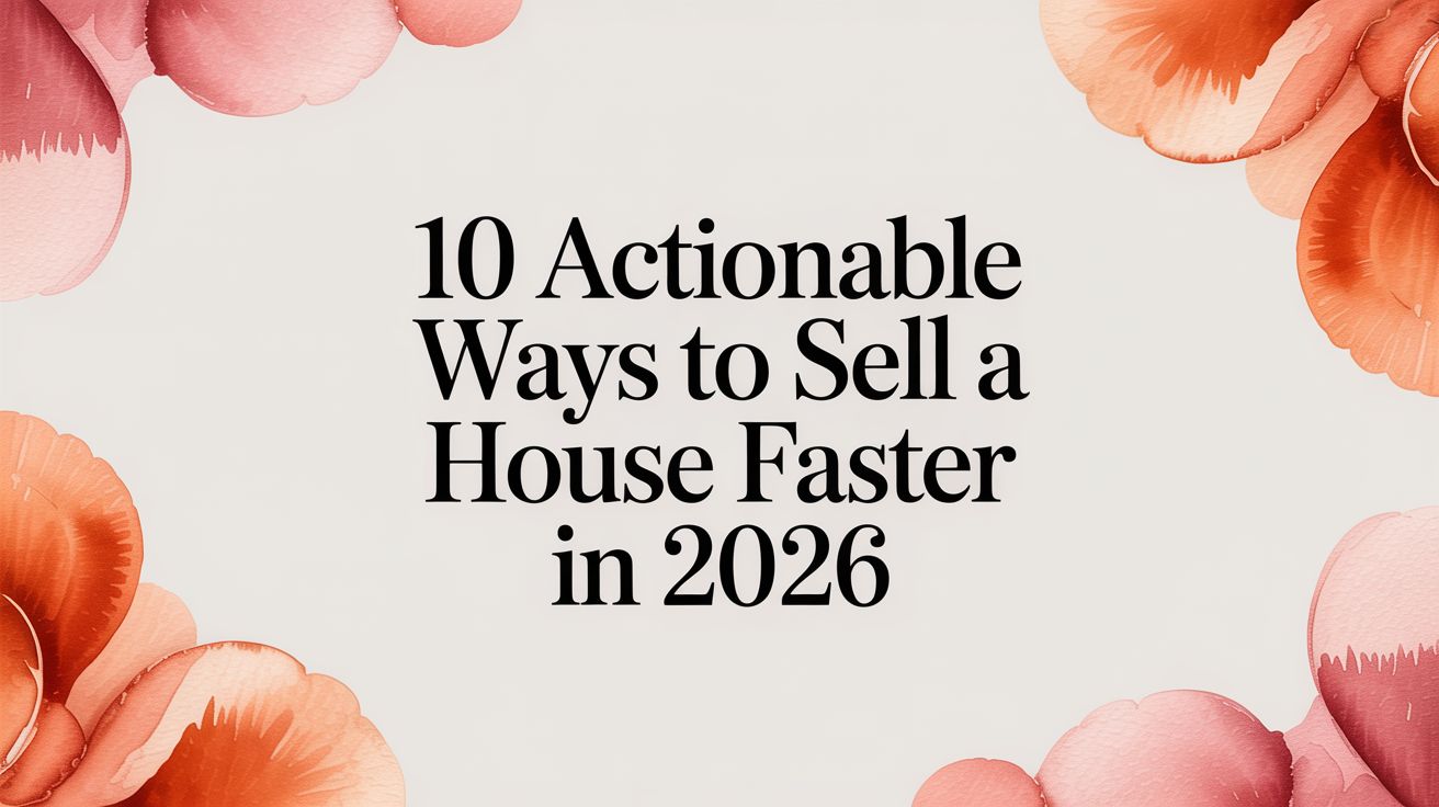 10 Actionable Ways to Sell a House Faster in 2026