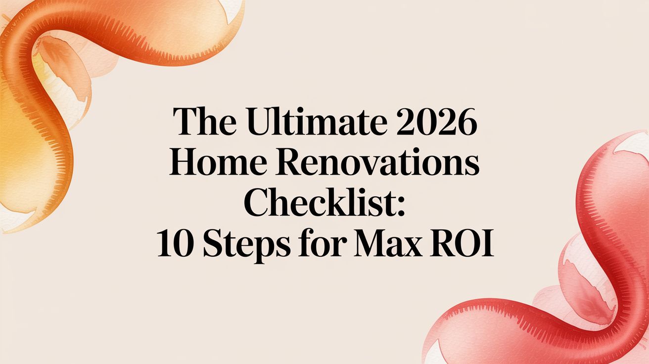 The Ultimate 2026 Home Renovations Checklist: 10 Steps for Max ROI