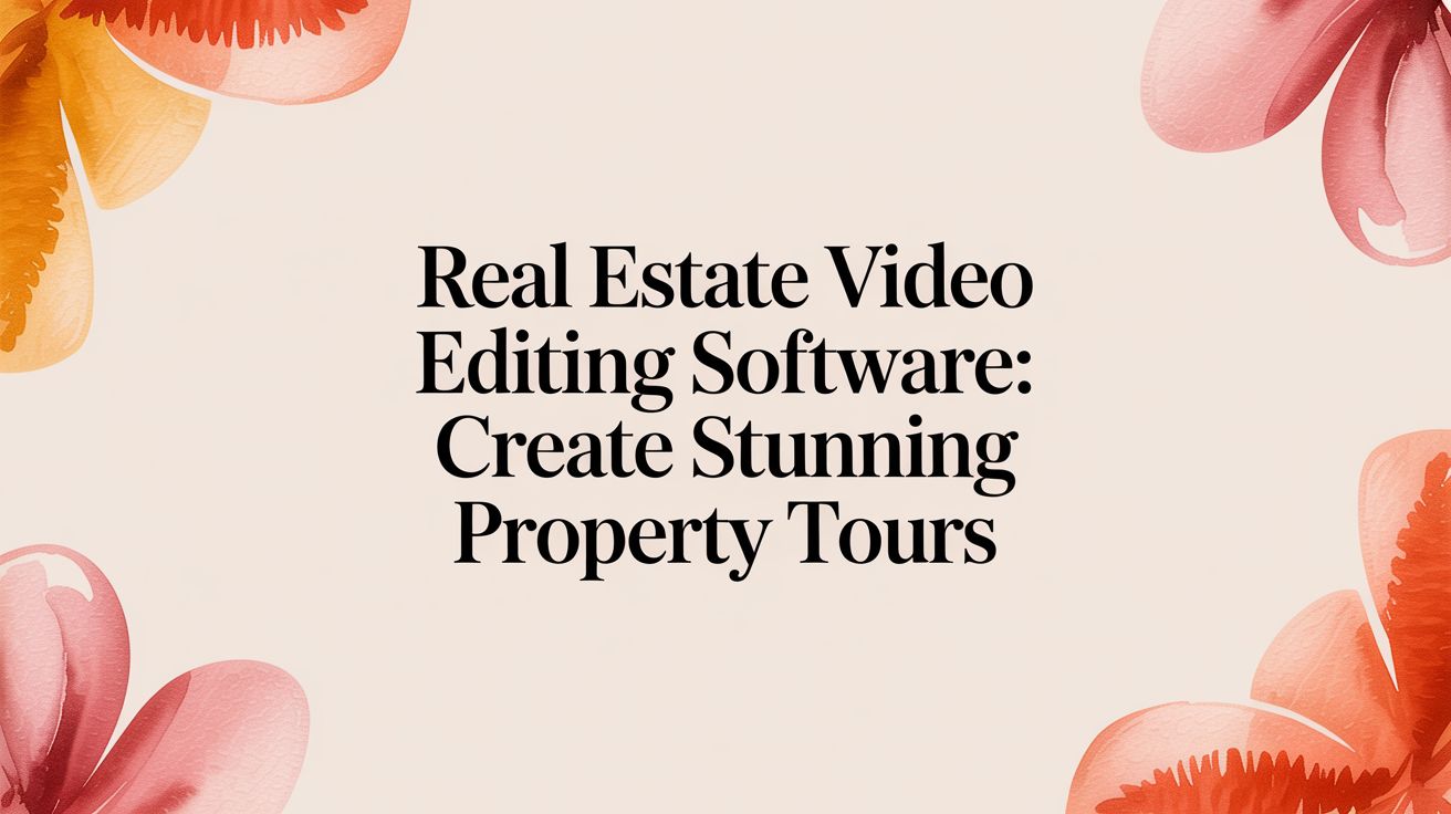 Real estate video editing software: Create Stunning Property Tours