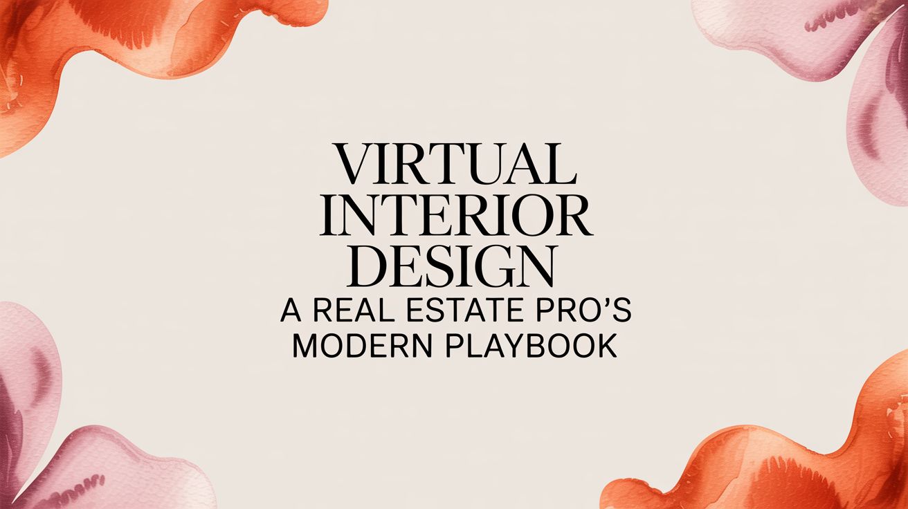 Virtual Interior Design A Real Estate Pro's Modern Playbook