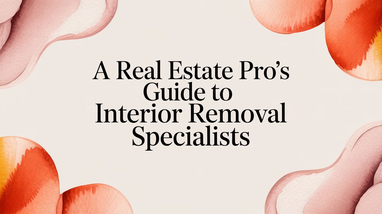 A Real Estate Pro's Guide to Interior Removal Specialists
