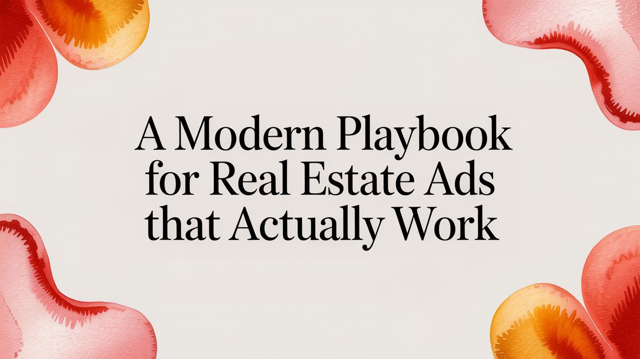 A Modern Playbook For Real Estate Ads That Actually Work