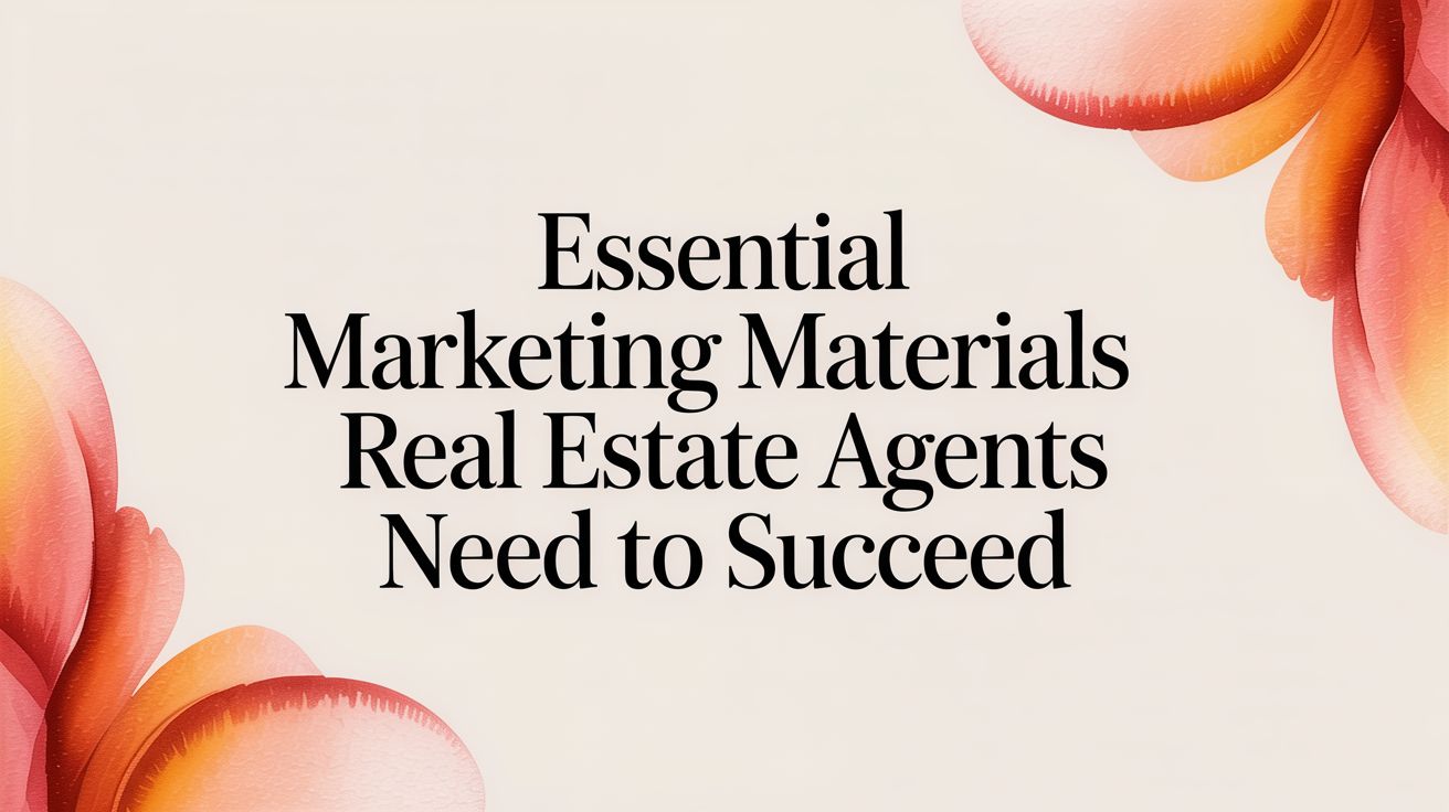 Essential Marketing Materials Real Estate Agents Need to Succeed