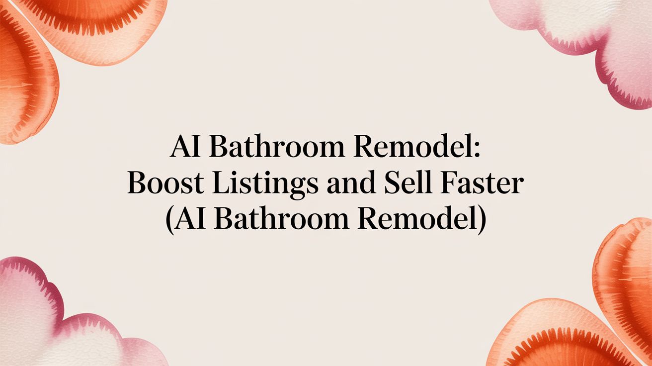 Ai Bathroom Remodel: Boost Listings and Sell Faster (ai bathroom remodel)