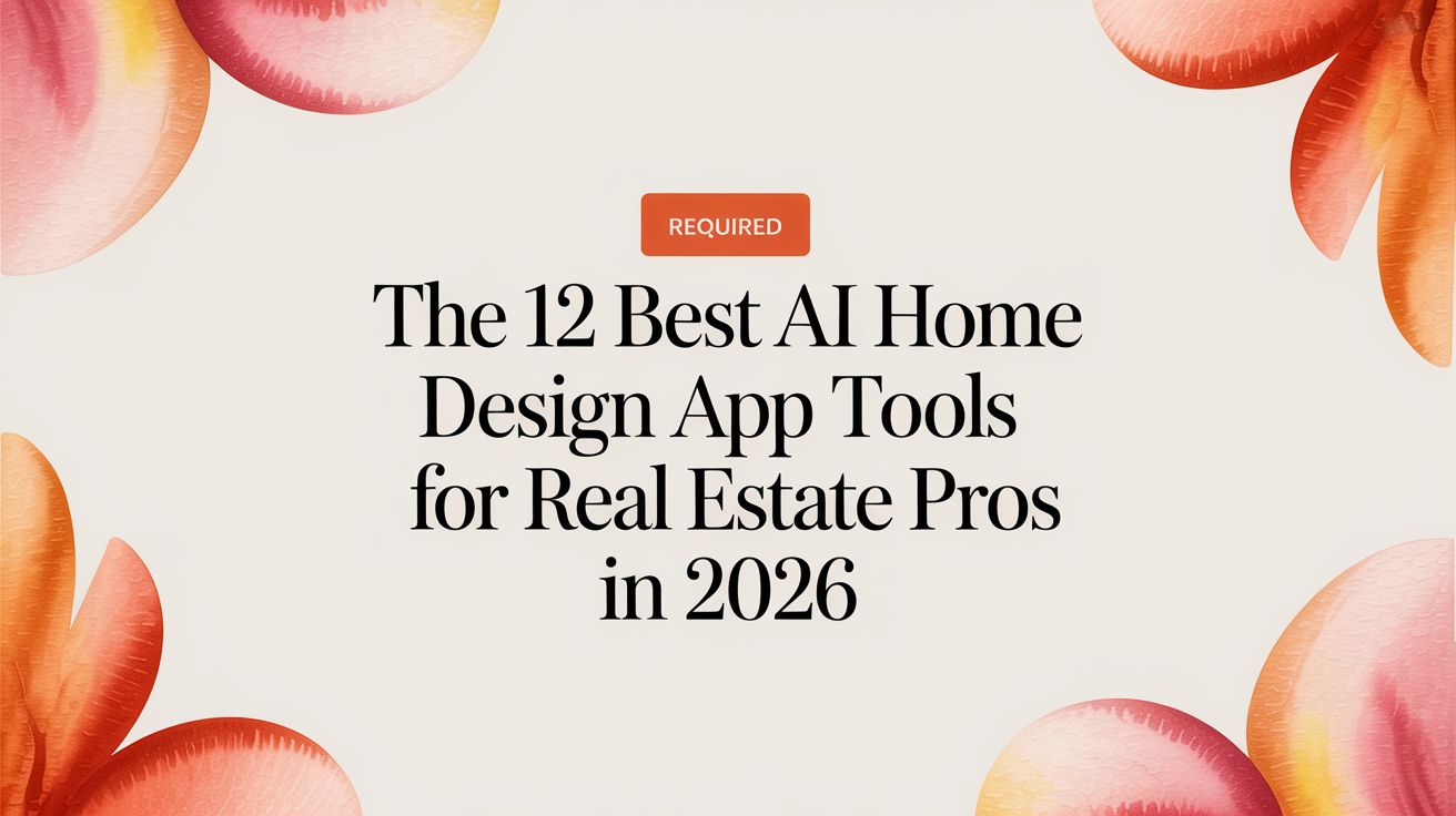 The 12 Best AI Home Design App Tools for Real Estate Pros in 2026