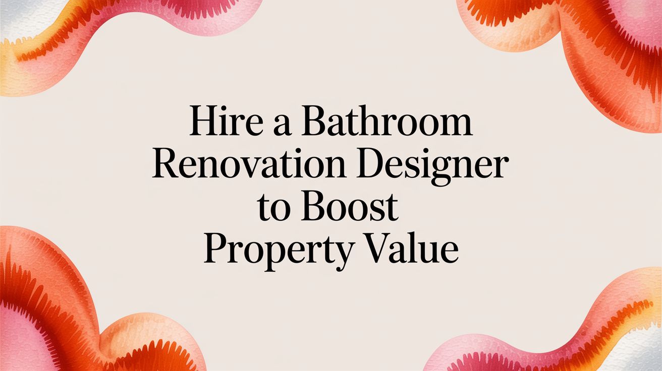Hire a Bathroom Renovation Designer to Boost Property Value