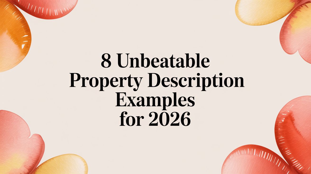 8 Unbeatable Property Description Examples for 2026