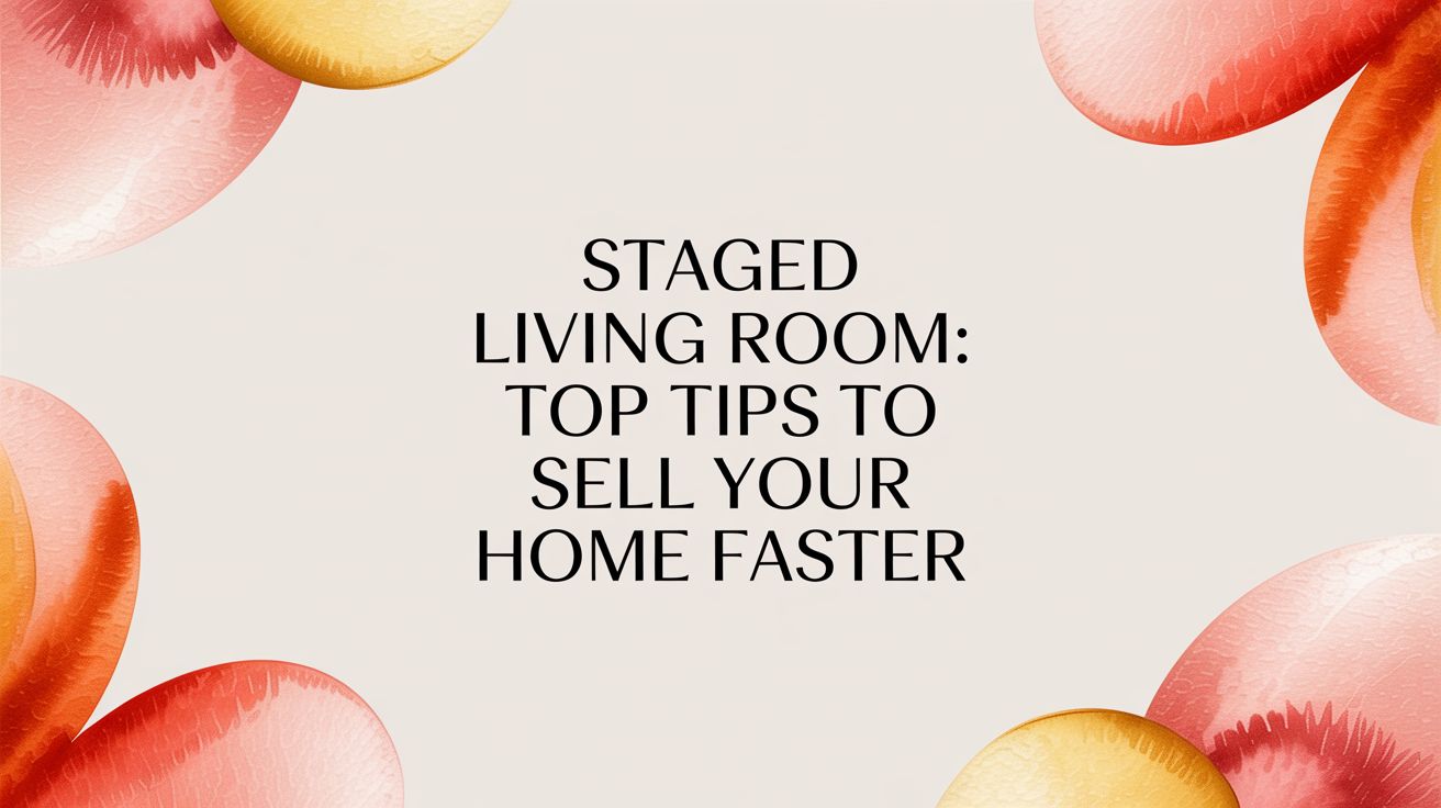 Staged Living Room: Top Tips to Sell Your Home Faster