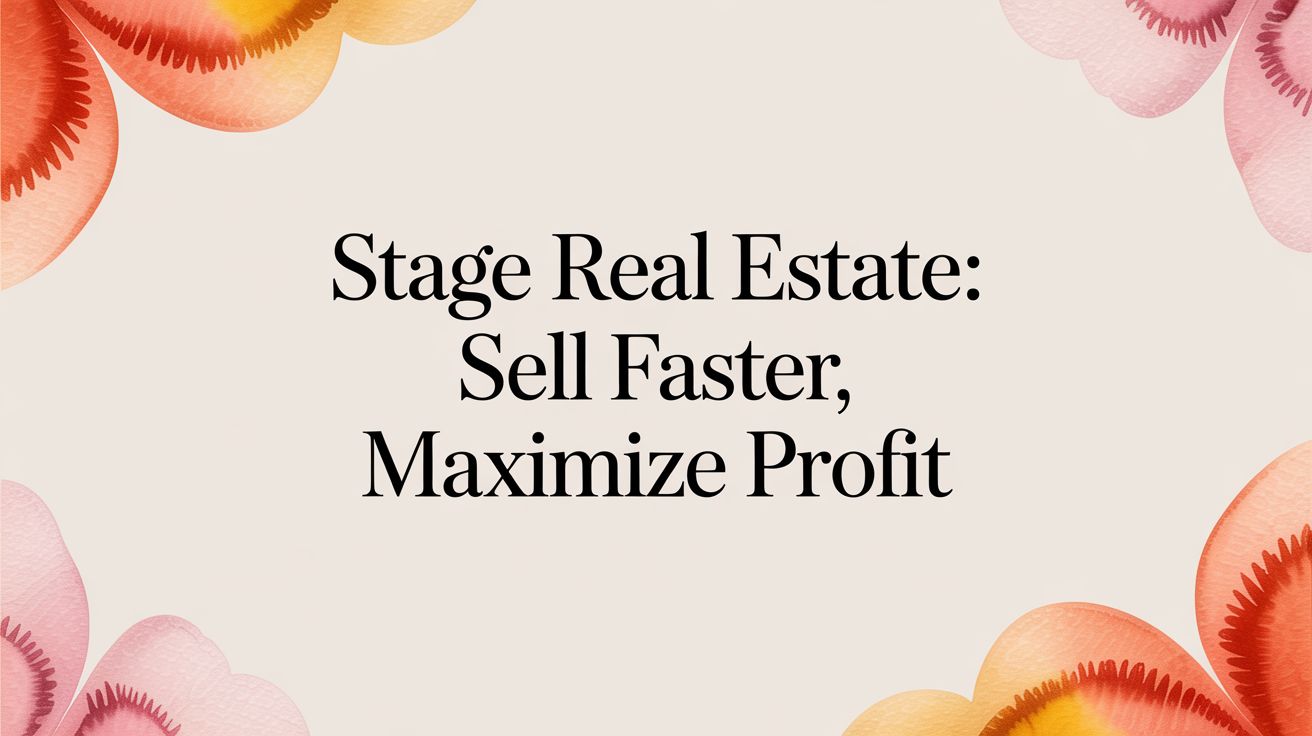 Stage Real Estate: Sell Faster, Maximize Profit