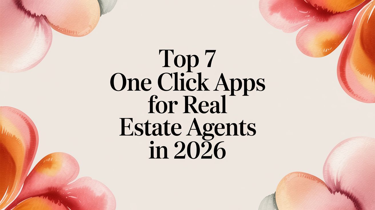 Top 7 One Click Apps for Real Estate Agents in 2026