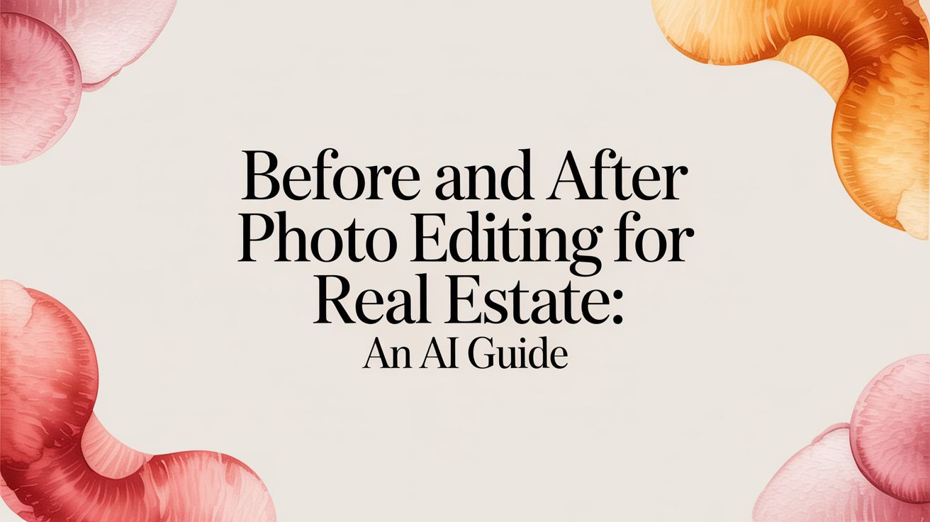 Before and After Photo Editing for Real Estate: An AI Guide