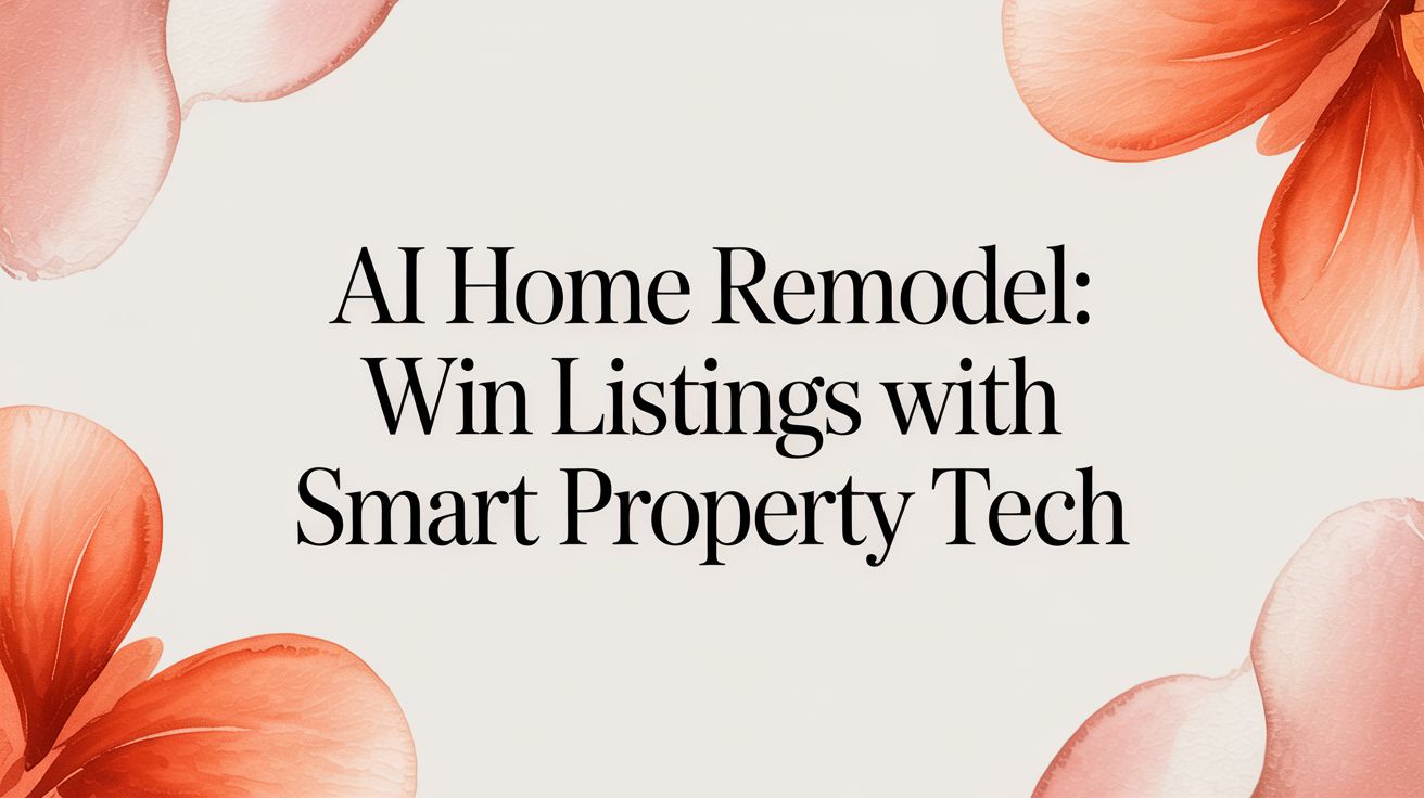 AI Home Remodel: Win Listings with Smart Property Tech