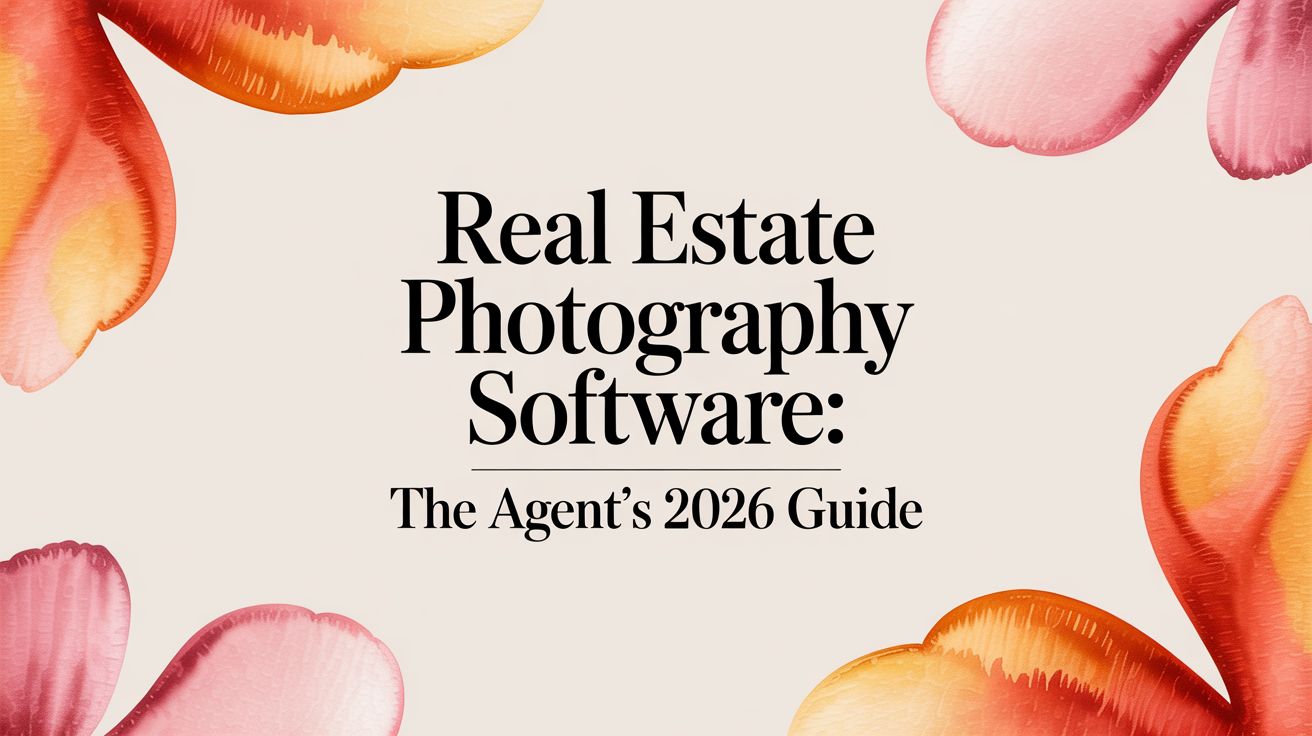 Real Estate Photography Software: The Agent's 2026 Guide