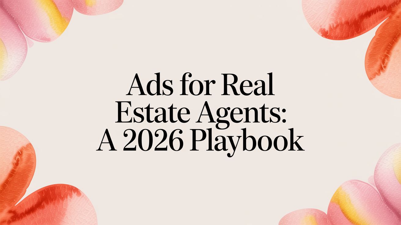 Ads for Real Estate Agents: A 2026 Playbook