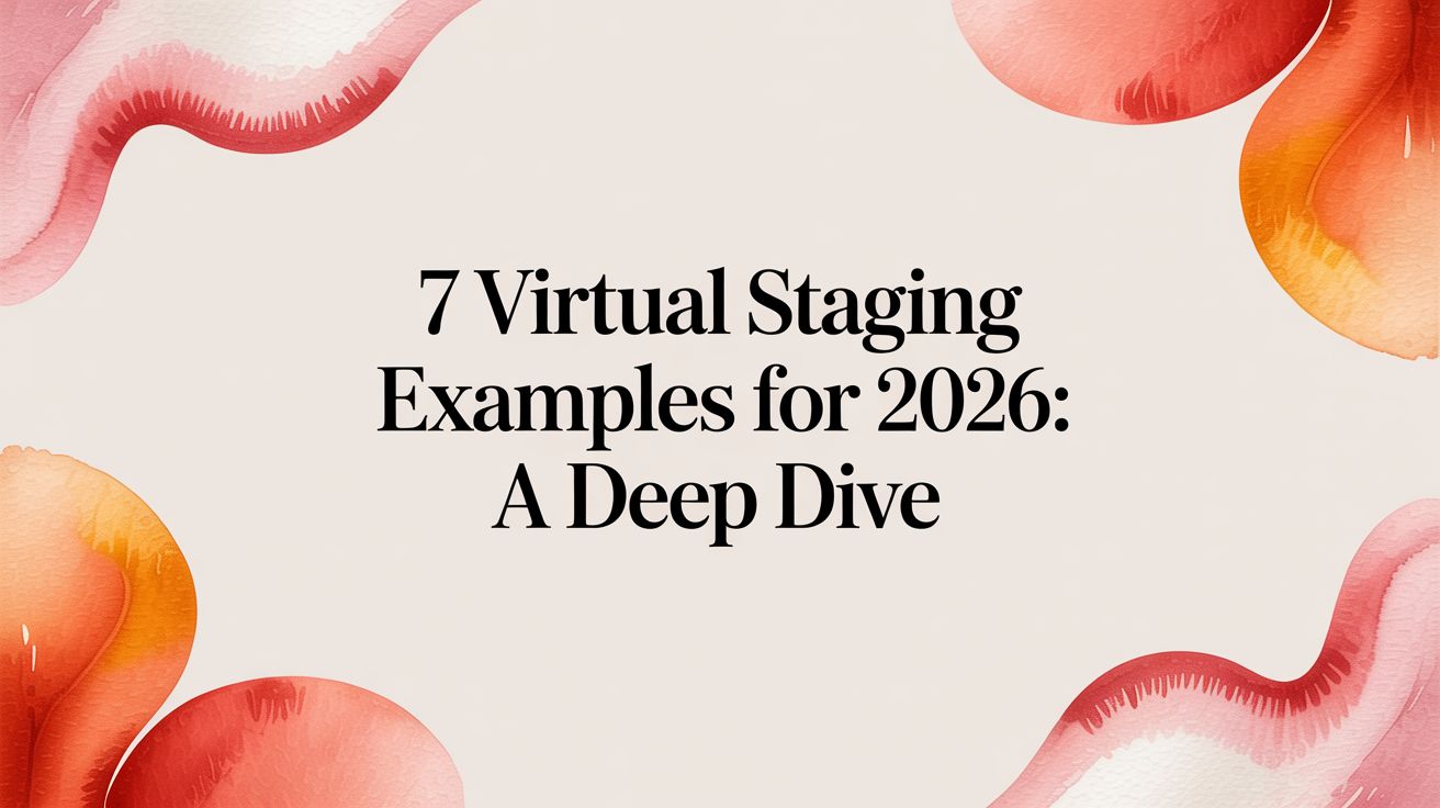 7 Virtual Staging Examples for 2026: A Deep Dive