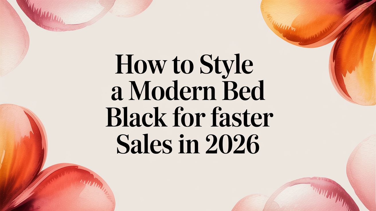 How to Style a Modern Bed Black for Faster Sales in 2026