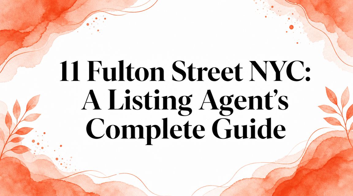 11 Fulton Street NYC: A Listing Agent's Complete Guide