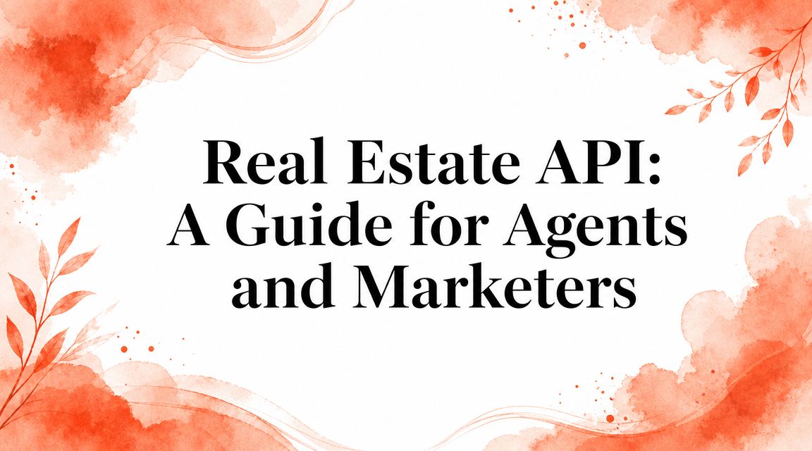 Real Estate API: A Guide for Agents and Marketers