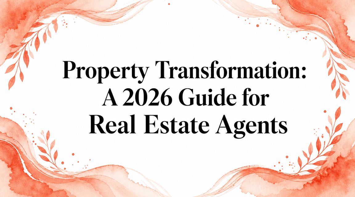 Property Transformation: A 2026 Guide for Real Estate Agents