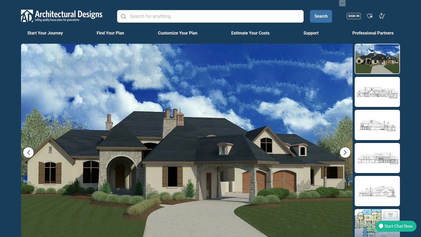 Architectural Designs – Plan 290110IY: Luxury French Country with Indoor Pool and Retractable Rear Wall