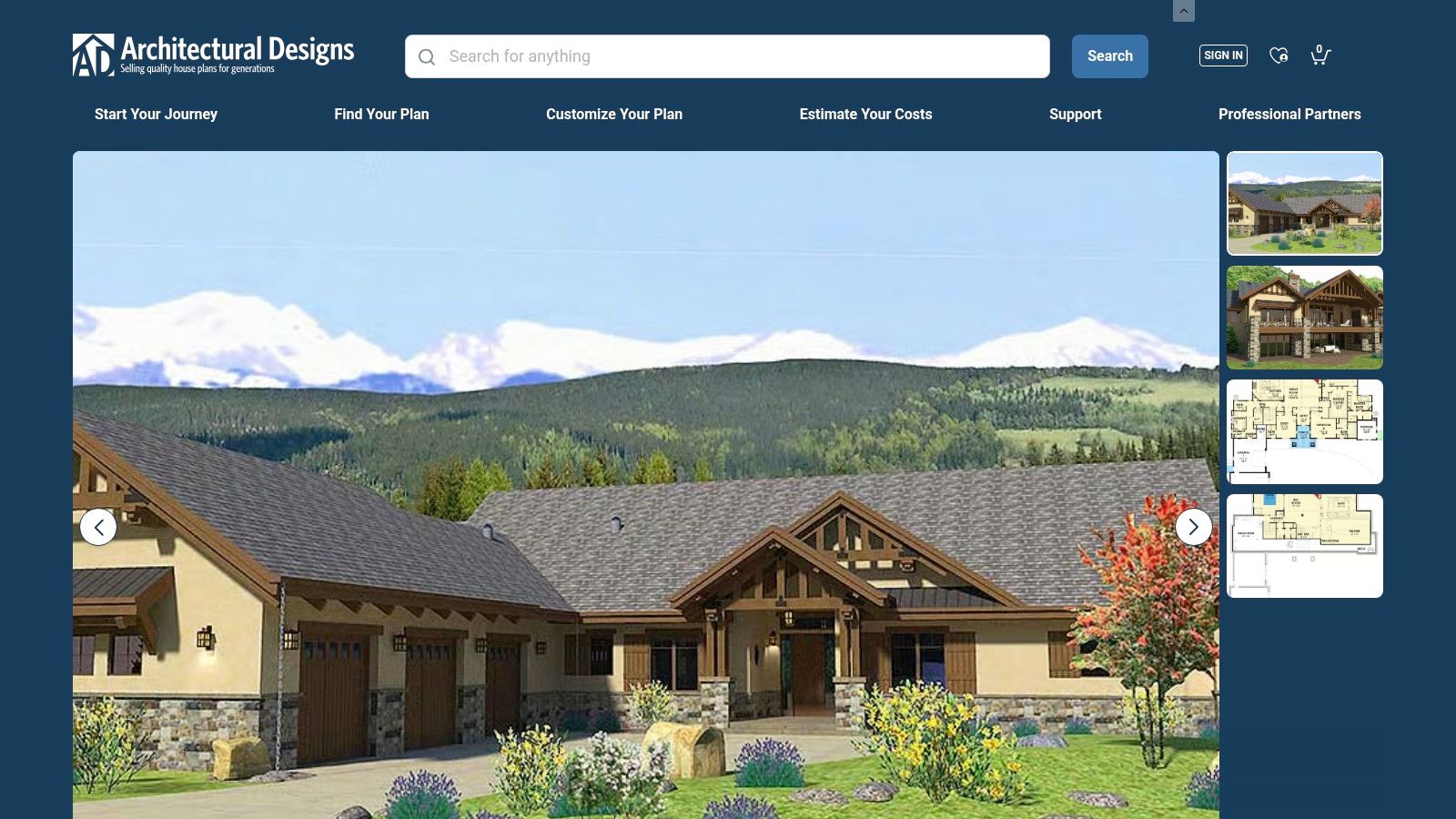 Architectural Designs – Plan 64413SC: Mountain House with Optional Lower Level that Can Include an Indoor Pool
