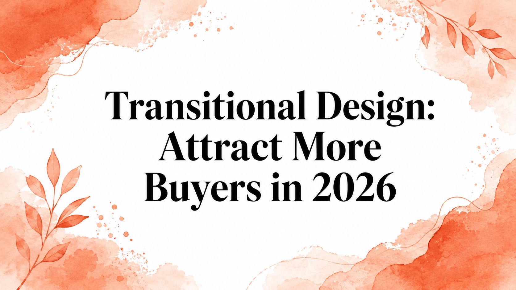 Transitional Design: Attract More Buyers in 2026