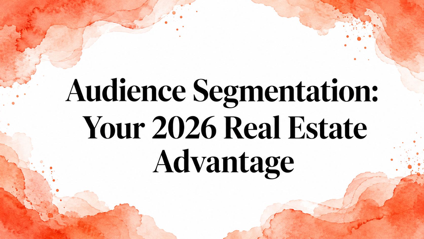 Audience Segmentation: Your 2026 Real Estate Advantage