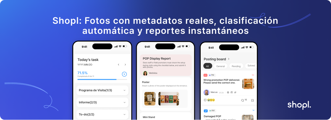 Sistema de evidencia fotográfica con GPS para Trade Marketing en México - Shopl