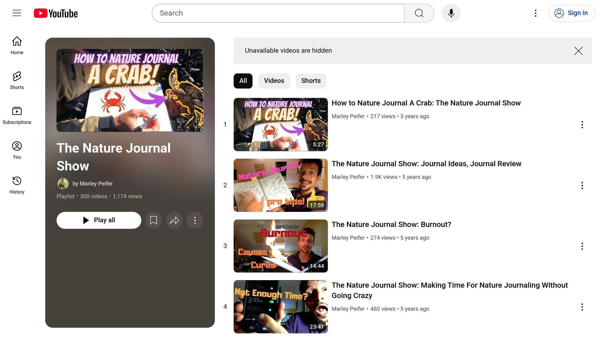 The Nature Journal Show