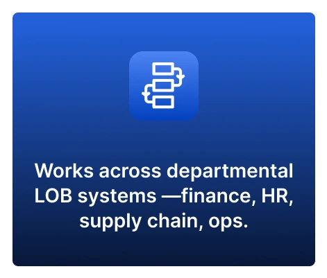 Works Across Departmental LOB System