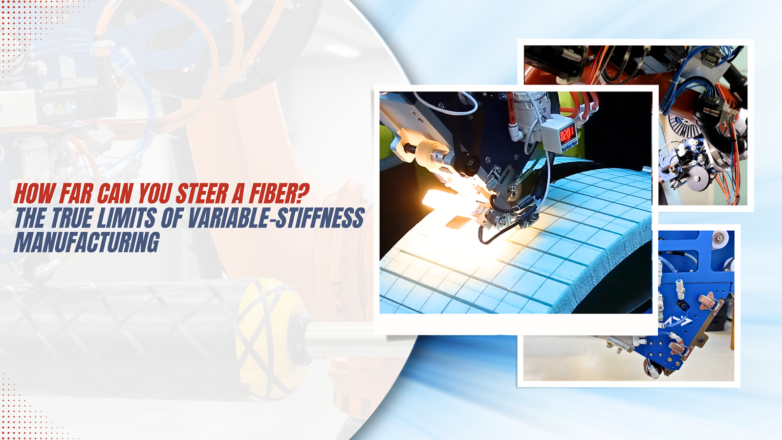 Variable-stiffness composite manufacturing with robotic fiber placement