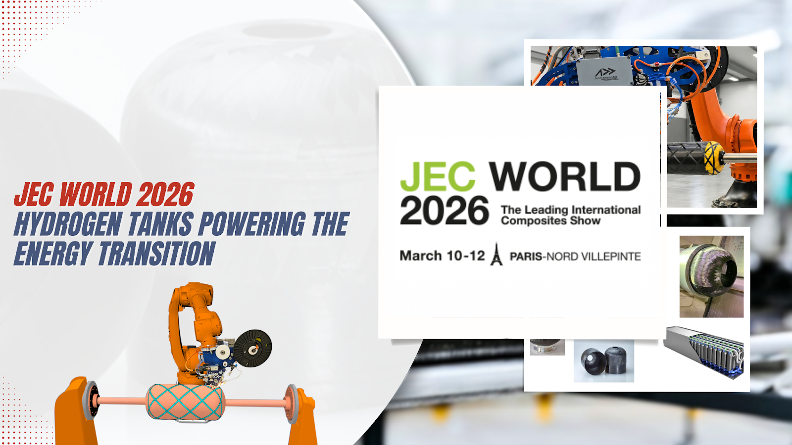 Composite pressure vessels powering the hydrogen energy transition at JEC 2026