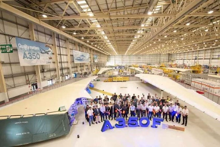 European aerospace AFP production line — Airbus