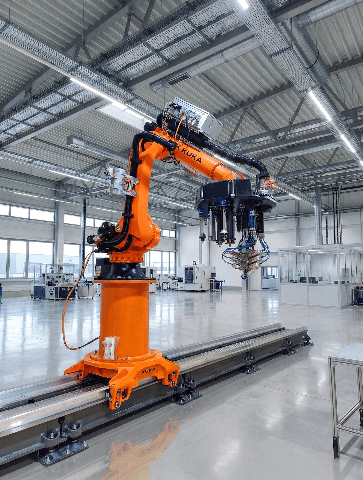 KUKA AFP-X on a linear track