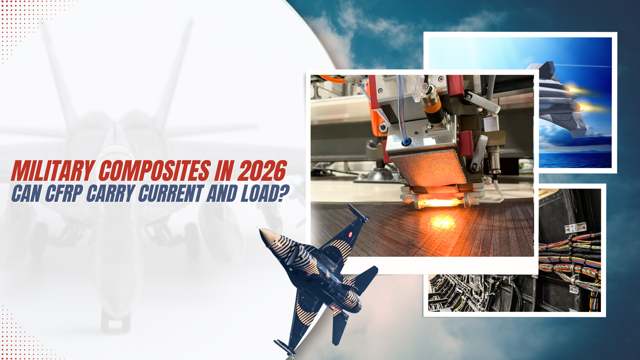 CFRP aircraft structure with electrical system considerations