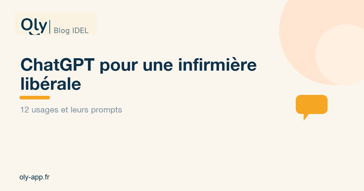 ChatGPT pour infirmière libérale : 12 usages et leurs prompts