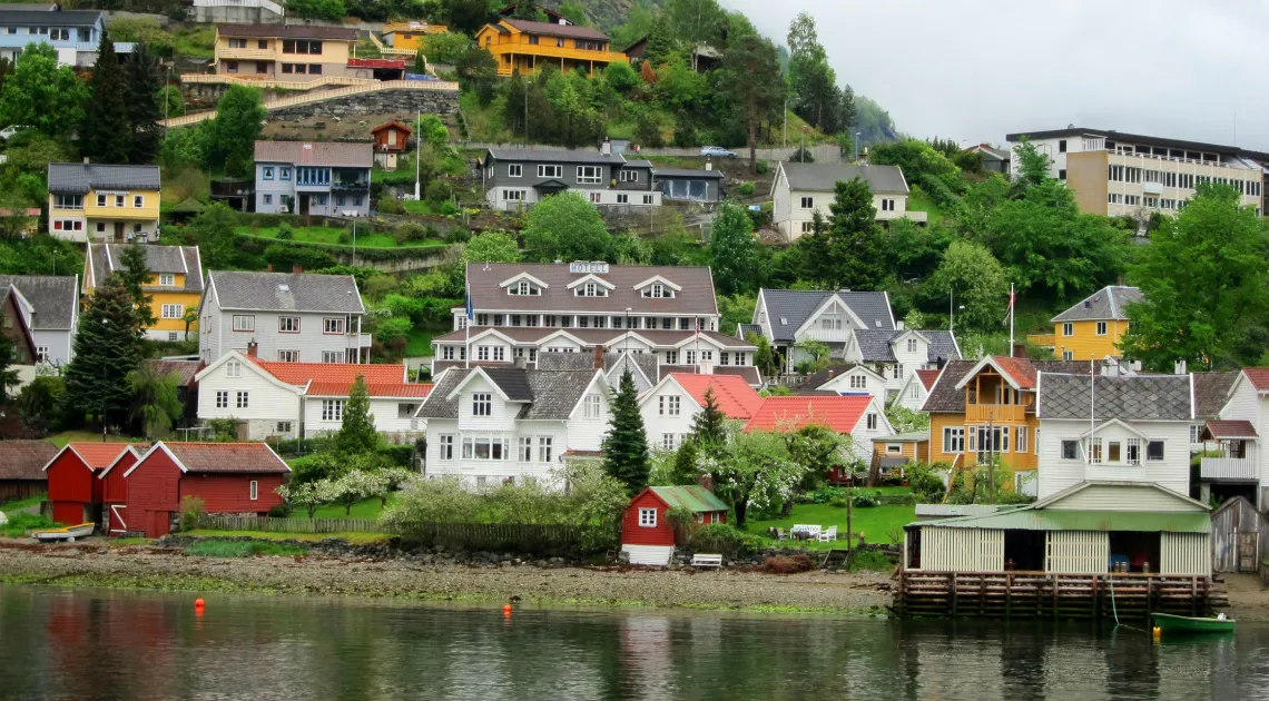 Illustrasjonsfoto av eiendommer langs kysten i Norge
