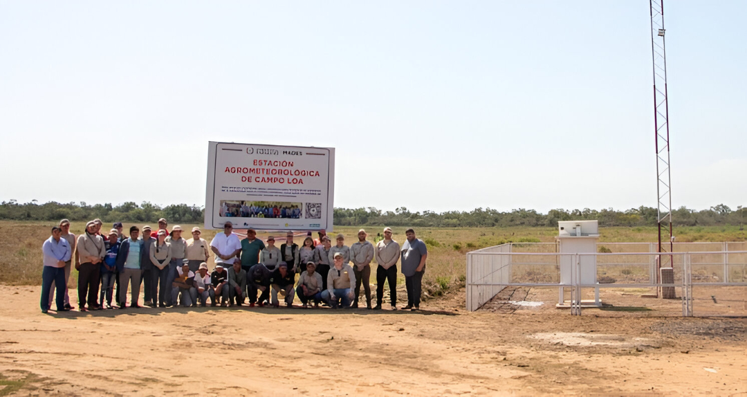 Nueva estación agrometeorológica en Campo Loa permitirá generar datos climáticos para productores del Chaco