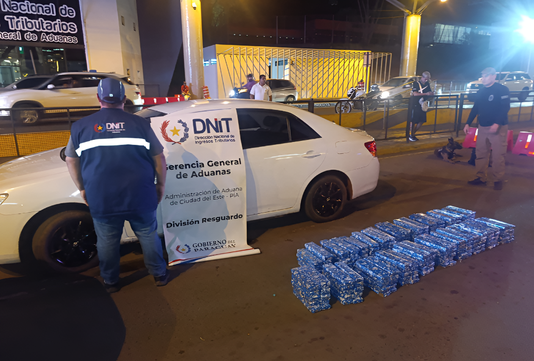 La DNIT incautó mercaderías por más de G. 141.000 millones en operativos de 2025