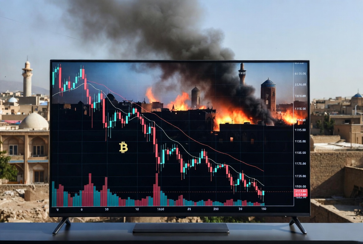 Criptomonedas retroceden con fuerza luego de bombardeos sobre Irán y el mercado pierde más de USD 128.000 millones en un día