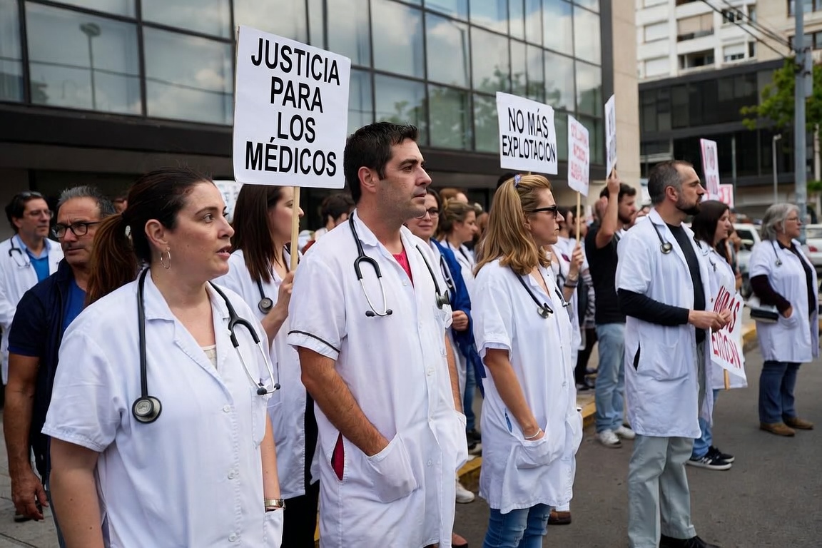 Gremio médico exige suba de 74% y prepara paro nacional del 24 al 28 de agosto